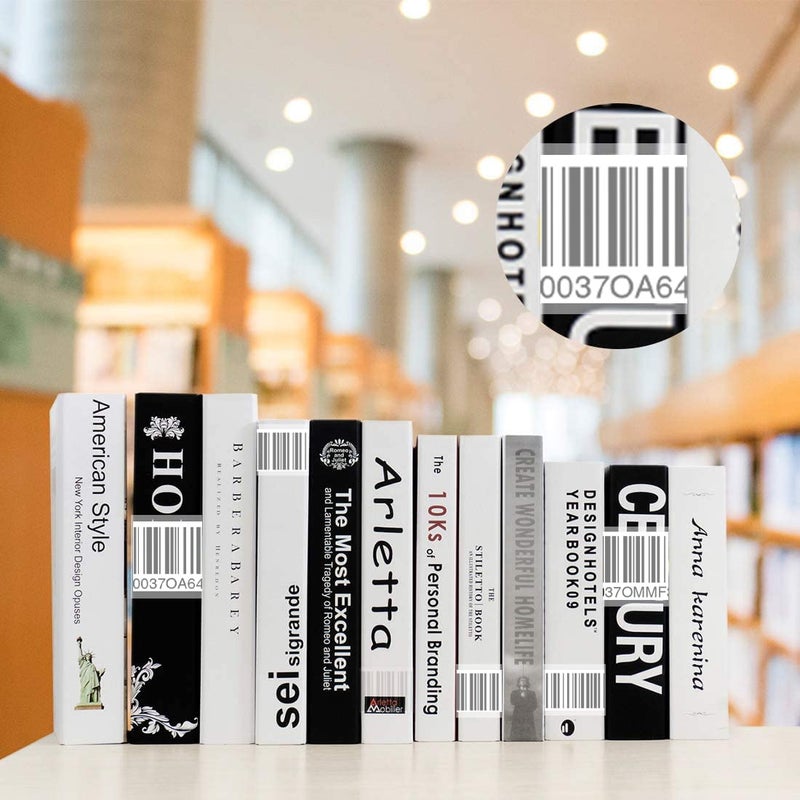 SMARSTICKER 1000 Pcs Clear Waterproof Label Protector Shields-1 1/2"Hx3 1/2"W Gloss Finish Vinyl Transparent Address Library Book Repair Tape Label Rectangular Numbers Barcode Shields in Office Class Supermarket - Image 5